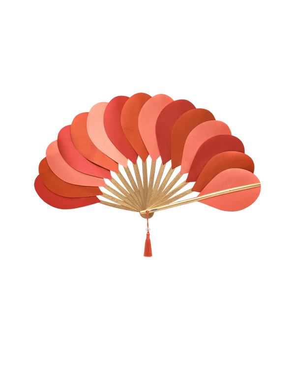 ABANICO - Multicolor naranja